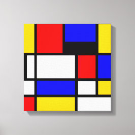 Impressão Em Tela Arte Estilo Mondrian