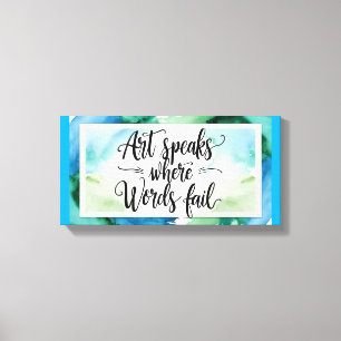 Impressão Em Tela Arte Fala Onde As Palavras Falham
