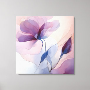 Impressão Em Tela Arte Floral Texturizada Elegante