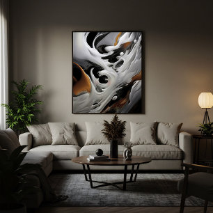 Impressão Em Tela Arte Fluido de Luxo