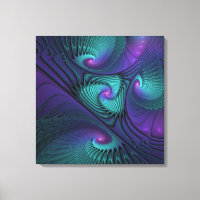 Arte fractal abstrata moderna Roxo encontra Turque