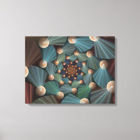 Arte Fractal abstrato com Azul De Chapa Marrom Pro