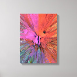 Impressão Em Tela Arte Fractal Borboleta de Energia Rosa