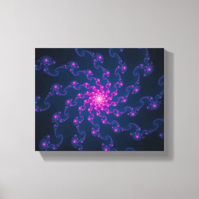 Impressão Em Tela Arte Fractal da Flor da Vida (Frente)