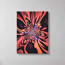 Arte Fractal de Explosão de Plasma Coral