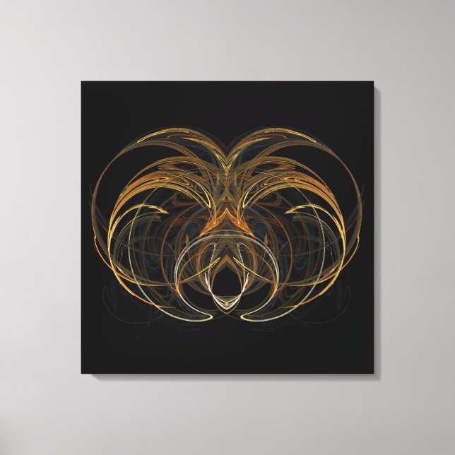 Impressão Em Tela Arte Fractal Gloriosa em Tela (Frente)