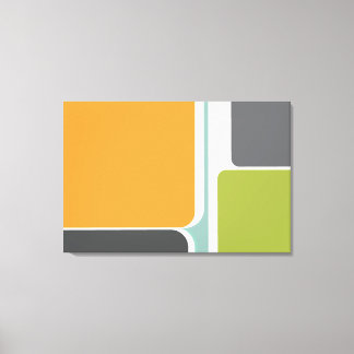 Impressão Em Tela arte geométrica do bloco retrorreflector de abstra