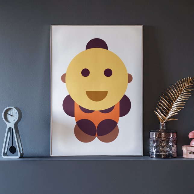 Impressão Em Tela Arte Geométrica Infantil (Criador carregado)