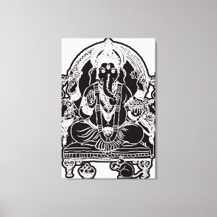 Impressão Em Tela ARTE GRÁFICA da PAREDE de 2FT x de 3FT GANESH