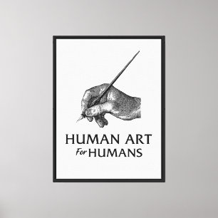 Impressão Em Tela Arte Humana Para Humanos