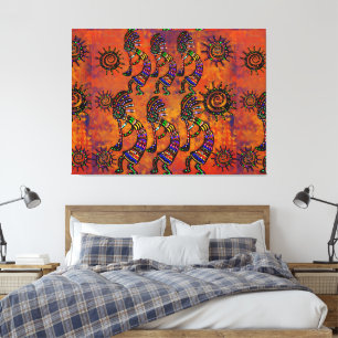Impressão Em Tela Arte Kokopelli