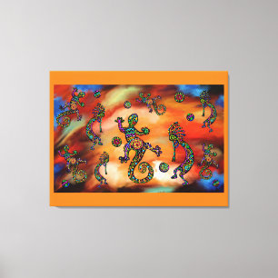 Impressão Em Tela Arte Kokopelli