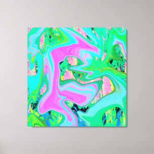 Impressão Em Tela Arte líquida azul-retrorreflectora em Hydrangea