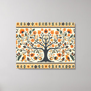 Impressão Em Tela Arte Madhubani famosa em todo o mundo