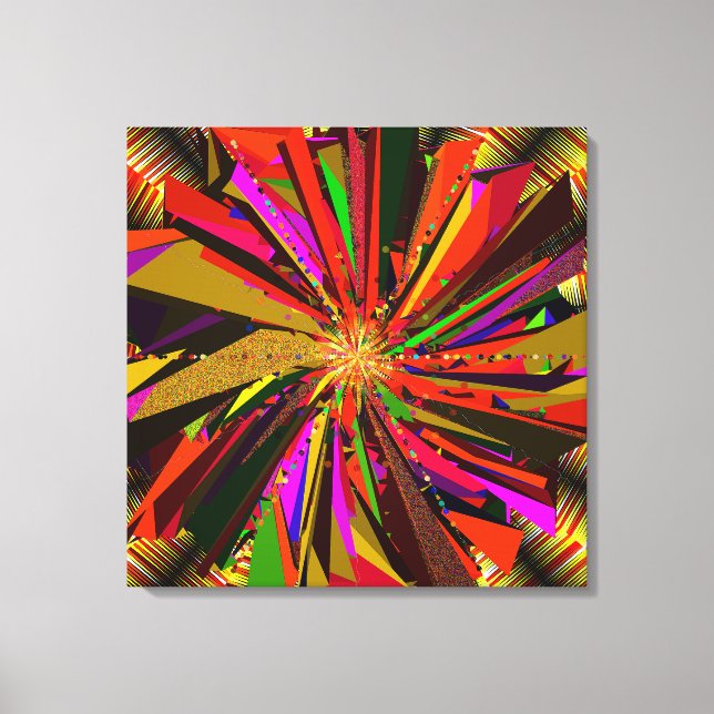 Impressão Em Tela Arte Mandala (Frente)