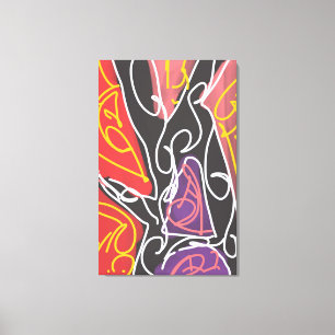 Impressão Em Tela Arte Maori Legal por RRW 