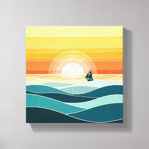 Impressão Em Tela "Arte Mínima do Monte do Sol - Ouro S