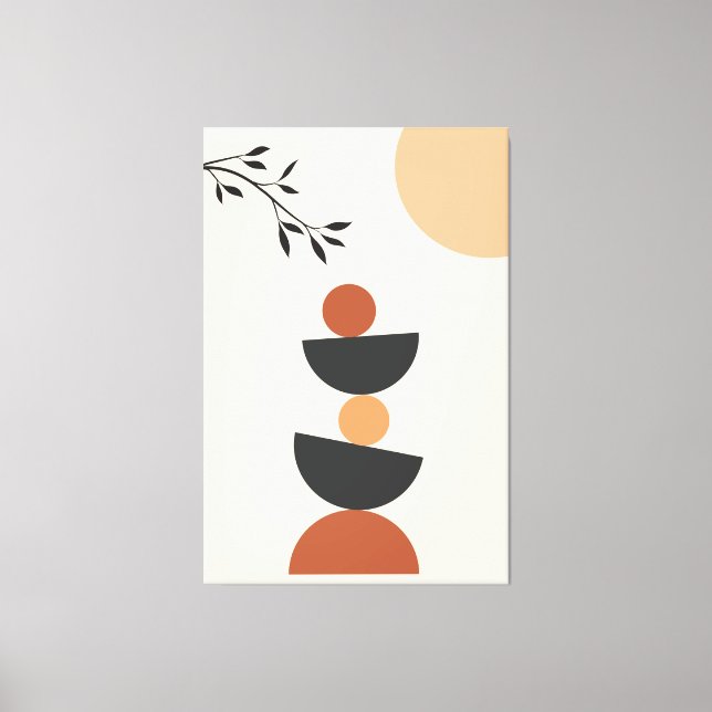 Impressão Em Tela Arte minimalista (Frente)