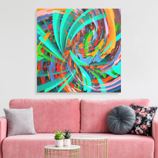 Impressão Em Tela Arte Mística Abstrata