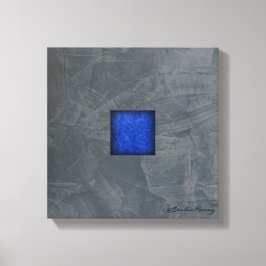 Impressão Em Tela Arte Moderna Azul Escuro Cinza Ardesia