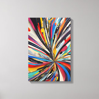 Impressão Em Tela Arte Moderna de Explosão de Abstrato vibrante