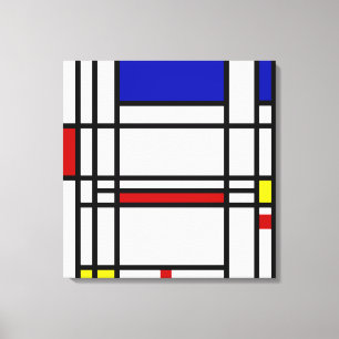 Impressão Em Tela Arte moderna de Mondrian