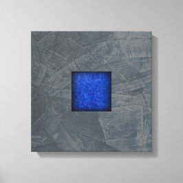 Impressão Em Tela Arte Moderna em Tela Cinza Ardósia — Azul Escuro