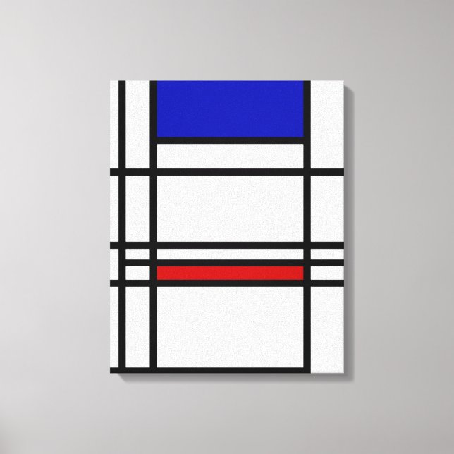 Impressão Em Tela Arte Moderna Mondrian (Frente)