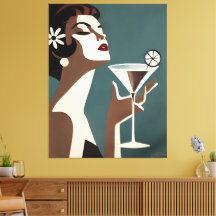 Arte Moderno de Meados do Século A Diva do Martini