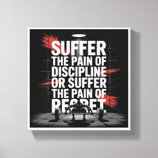 Impressão Em Tela Arte Motivacional para Parede de Academia - Sofra