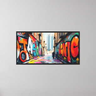 Impressão Em Tela Arte na rua -