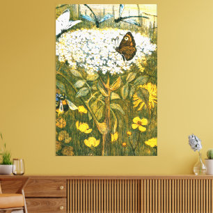 Impressão Em Tela Arte Neerlandesa Nouveau Meadow Wildflower, Borbol