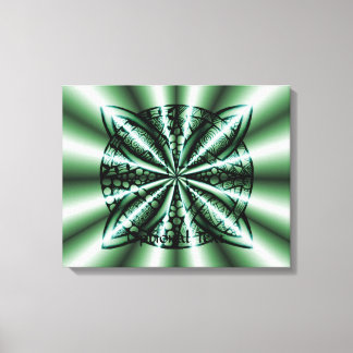 Impressão Em Tela Arte Nó Celta Verde