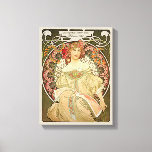 Impressão Em Tela Arte Nouveau do Daydream CC0103 de Alphonse Mucha