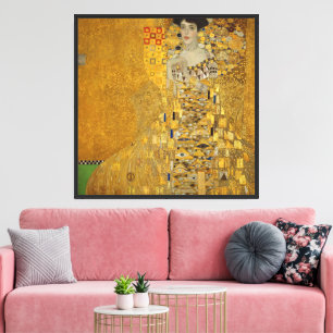 Impressão Em Tela Arte Nova Vintage Adele Bloch-Bauer I por Klimt