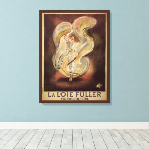 Impressão Em Tela Arte Nova Vintage, La Loie Fuller Dançarina Modern