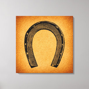 Impressão Em Tela Arte Ocidental em Ferradura Vintage Antiguidade