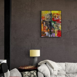 Impressão Em Tela Arte Original Abstrata
