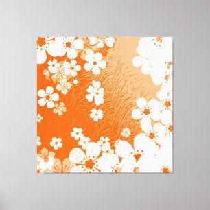 Impressão Em Tela Arte padrão de fundo do grunge floral 6
