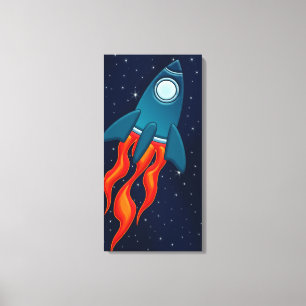 Impressão Em Tela Arte para Parede de Berçário Espacial