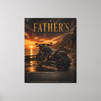 Impressão Em Tela Arte Personalizada de Moto para o Dia dos Pais em