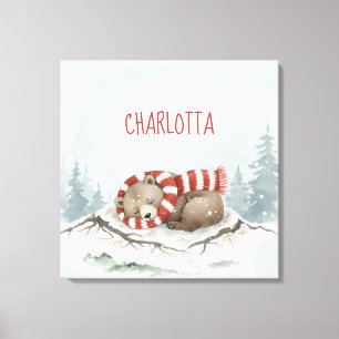 Impressão Em Tela Arte Personalizada para Parede do Bebê, Berçário d