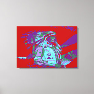 Impressão Em Tela Arte Pop Ameríndia