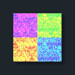 Impressão Em Tela Arte pop da bolha<br><div class="desc">padrão de enrolamento da bolha de pop art em cores arco-íris</div>