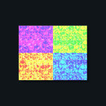Impressão Em Tela Arte pop da bolha<br><div class="desc">padrão de enrolamento da bolha de pop art em cores arco-íris</div>