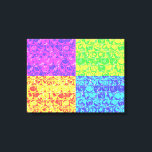 Impressão Em Tela Arte pop da bolha<br><div class="desc">padrão de enrolamento da bolha de pop art em cores arco-íris</div>