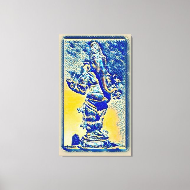 Impressão Em Tela Arte Por Aquarela Mais Popular Ganesha Scroll (Front)