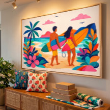 Arte praiana tropical de meados do século