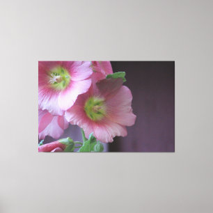 Impressão Em Tela Arte Rosa Coral