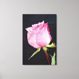 Impressão Em Tela Arte Rosa Real